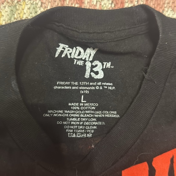 Friday The 13th Vorhees Mask Shirt Large - Picture 2 of 2